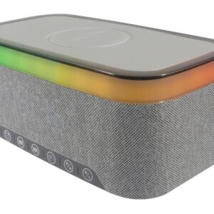 Haut-parleur sans fil + chargeur + horloge 3 en 1