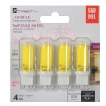 Paquet de 4 ampoules au DEL G9 4.5W (60W) 6000K