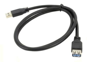 Câble usb3.0 a male a female noir 3 pied