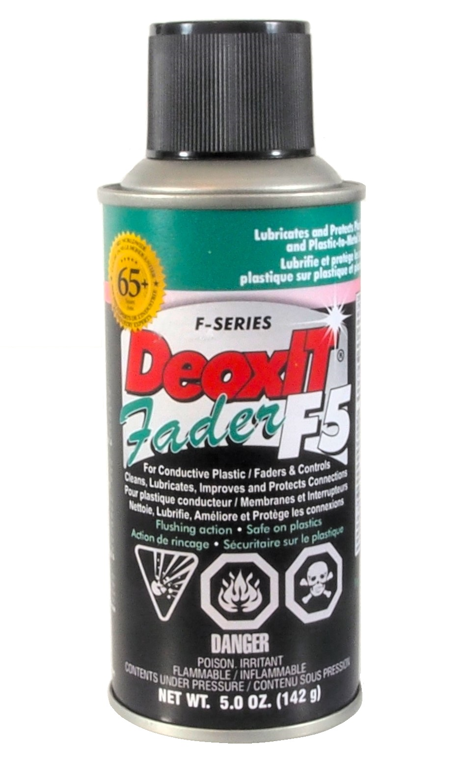 Deoxit Fader F5, Lubrifie et protège le plastique