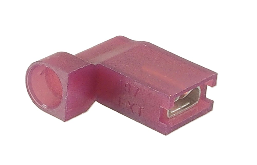 Terminal drapeau 0.187'' femelle isolé rouge