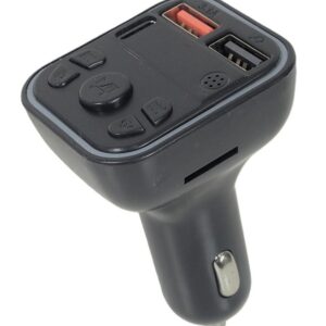 Transmetteur fm usb-a + type-c appel et musique sans fil del rgb