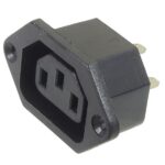 Fiche AC femelle châssis IEC à 3 contacts