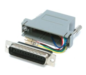 Adaptateur DB-25 mâle à RJ-12 femelle