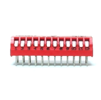 Micro interrupteur DIP On-Off 12.P.S.T.