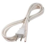 Cordon d’alimentation 110V sans prise AC - 6 pieds blanc