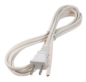Cordon d’alimentation 110V sans prise AC - 6 pieds blanc