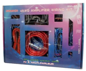 Ensemble d'instalation pour ampli 4 awg avalanche