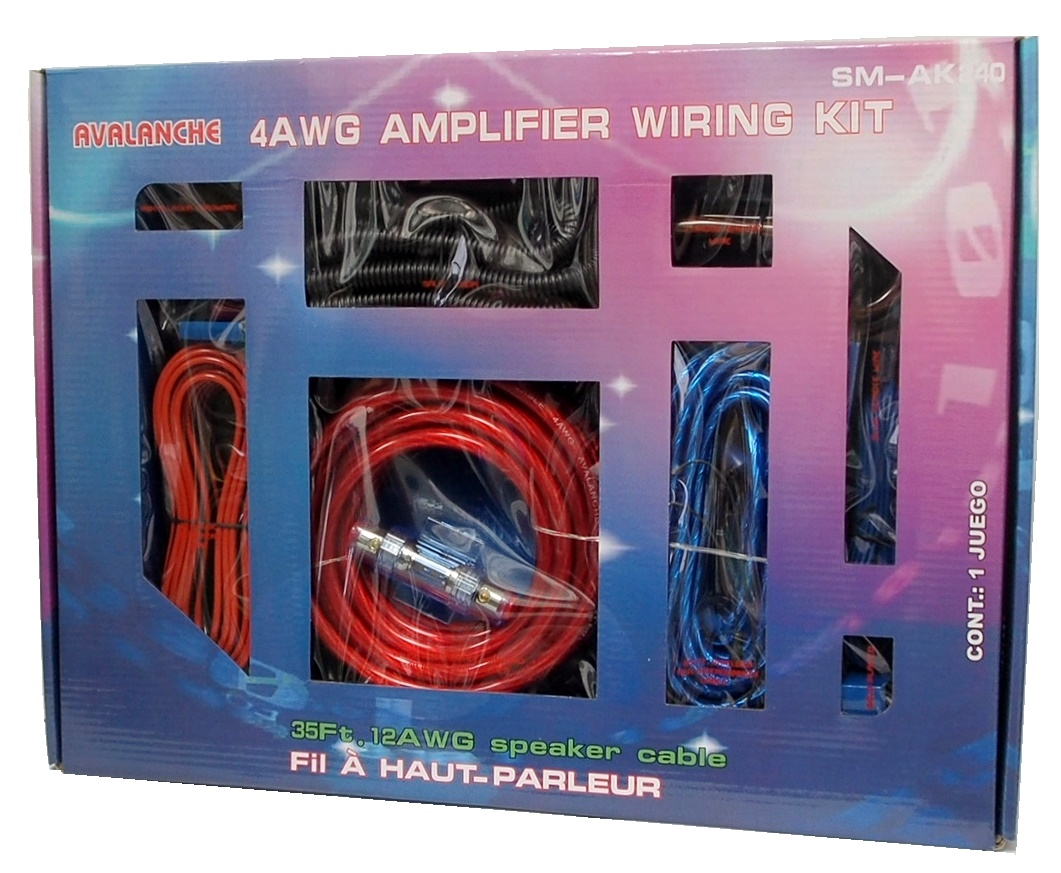 ENSEMBLE D'INSTALLATION  4 AWG POUR AMPLI D'AUTO