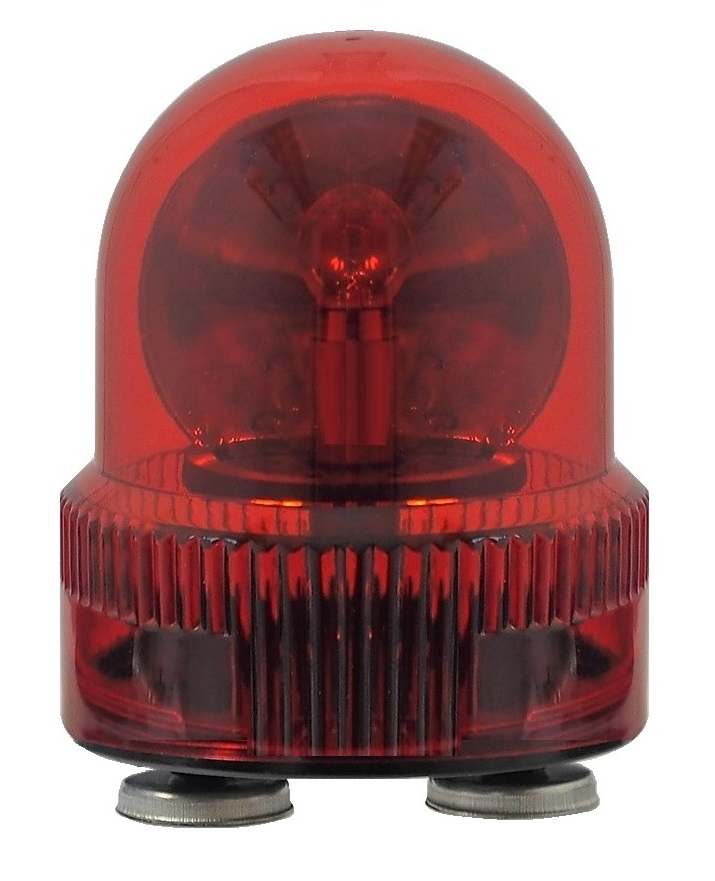 Gyrophare aimanté rouge 12 VDC