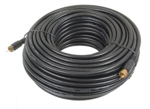 Câble coaxial RG-6 noir - 100 pieds