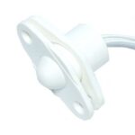 Contact magnetique contact de porte blanc à encastrer pour système d'alarme .