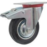 Roulette pivotante avec frein - diamètre de 100 mm