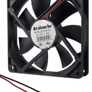 Ventilateur en plastique 12 VDC -120 x 120 x 25 mm