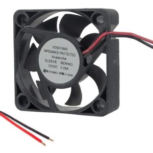 Ventilateur en plastique 12 VDC - 50 x 50 x 15 mm
