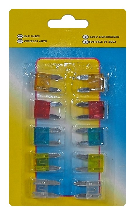 Paquet de 10 fusibles AST (Mini fusibles)