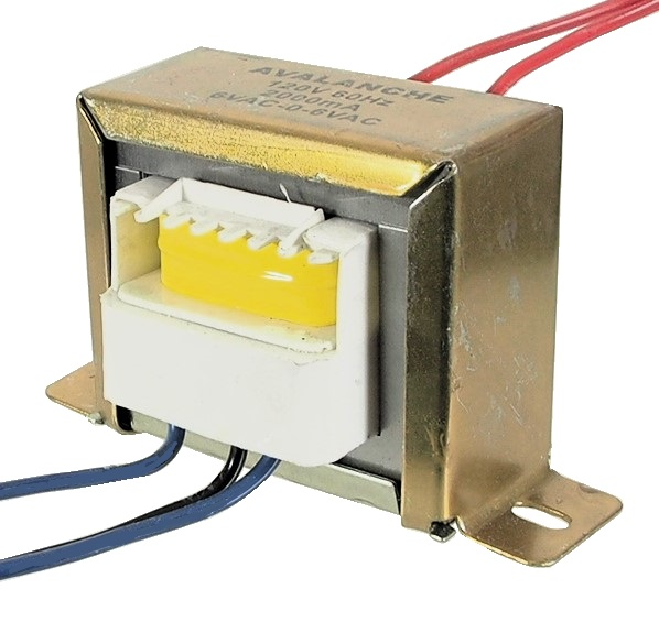 Transformateur AC/AC, 12 VAC, 2 amp. 6-0-6