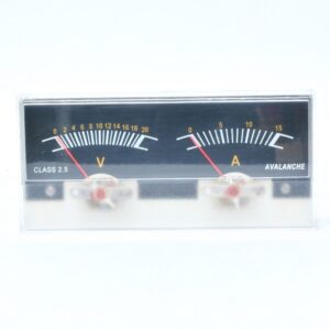 Cadran d'affichage double - 0 à 20 VDC ET 0 à 15 Amp.