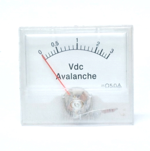Indicateur à aiguille - 0 à 3 VDC