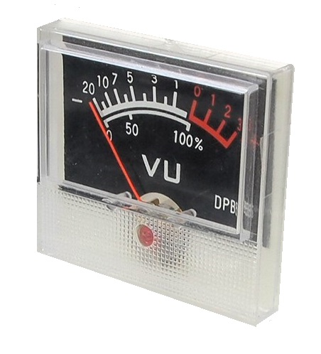 Cadran d'affichage pour signal audio VU-mètre