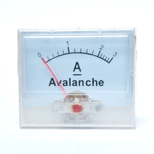 Indicateur à aiguille - 0 à 3 Amp.