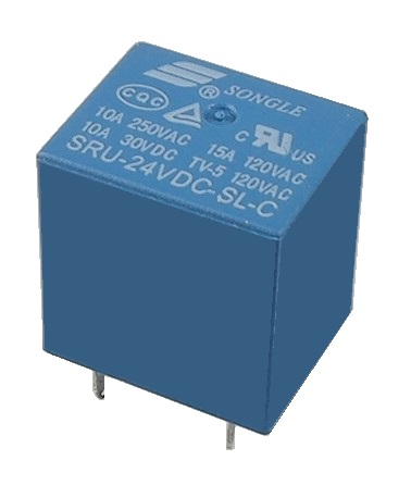 Relais S.P.D.T. 24 VDC pour PCB