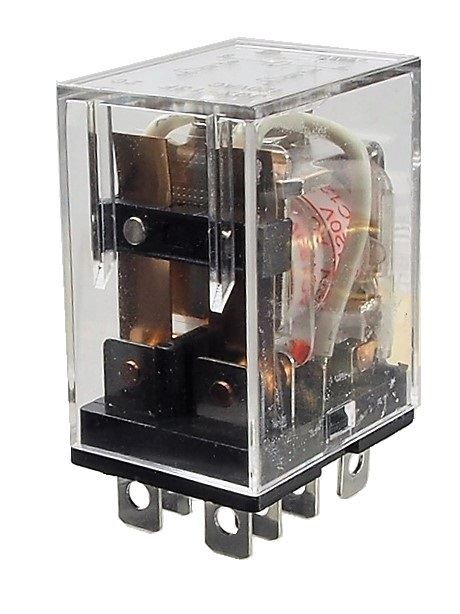 Relais D.P.D.T. 3A 120 VAC - 8 contacts