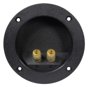 Bornier rond avec prises bananes - 3 1/4"