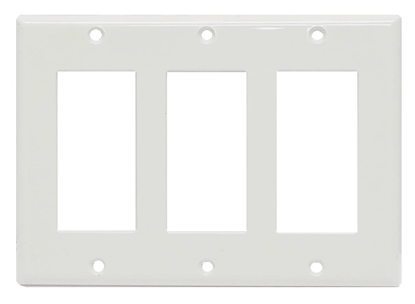 Plaque de finition décora triple