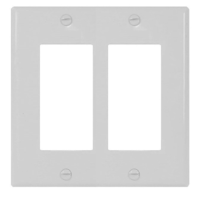 Plaque de finition décora double