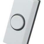 Bouton de sonnette de porte blanc