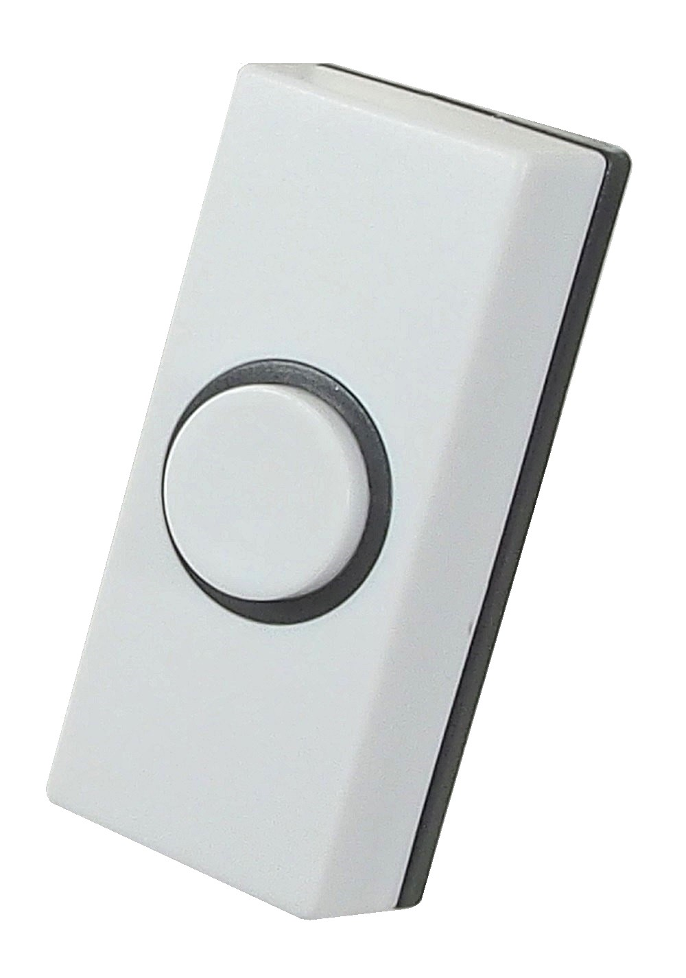 Bouton de sonnette de porte blanc