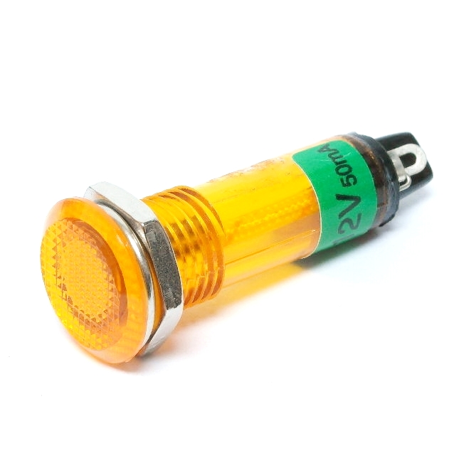 Lampe témoin 12 V. 50 mA - orange