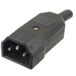 Fiche AC mâle IEC 3 contacts
