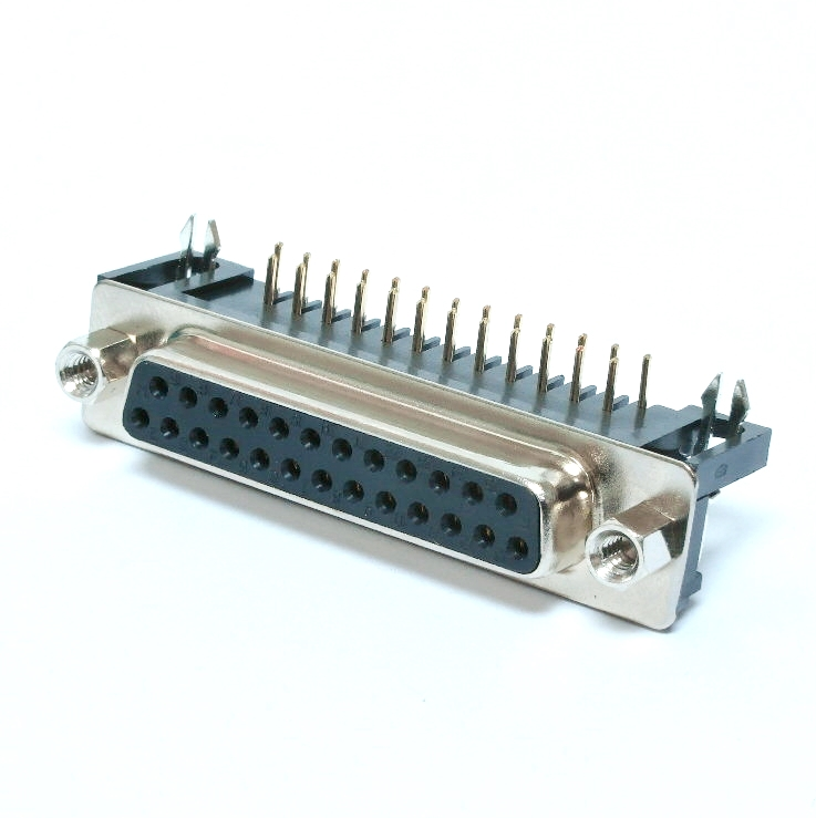 Connecteur DB-25 femelle 90° pour PCB