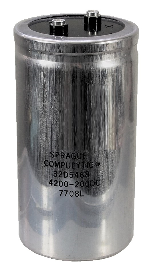 Condensateur polarisé 4 200 μF à 200 VDC 32D5468