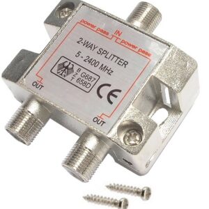 Diviseur de ligne coaxiale à 2 voies / 5-2400 MHz