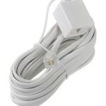 Rallonge de câble téléphonique blanc - 15'
