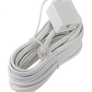 Rallonge de câble téléphonique blanc - 15'