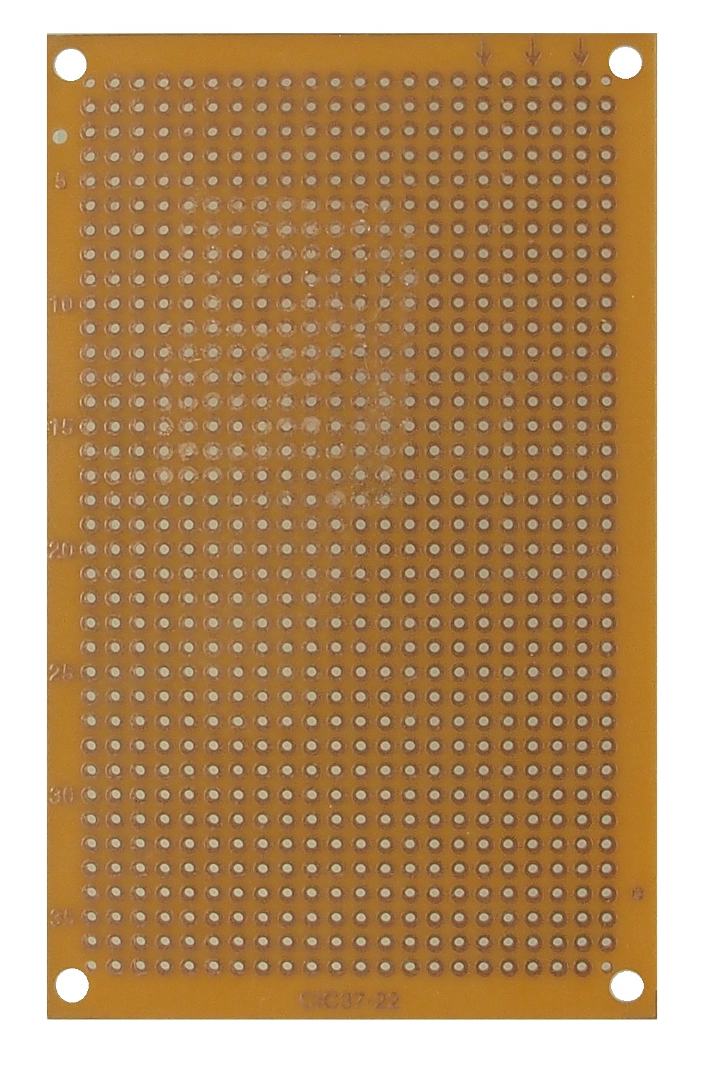 Plaquette de montage perforée 2 1/2'' X 4