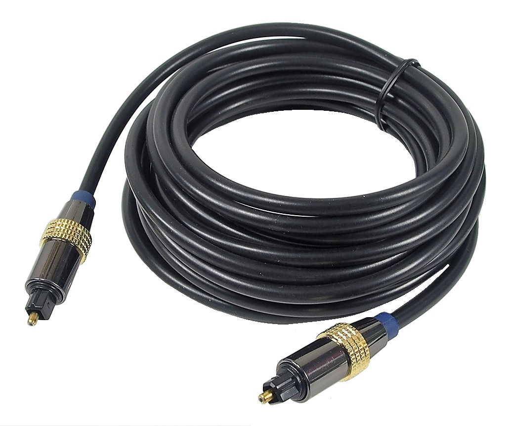 Câble audio de fibre optique - 5 mètres