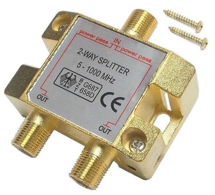 Diviseur de ligne coaxiale à 2 voies 5-1000MHz