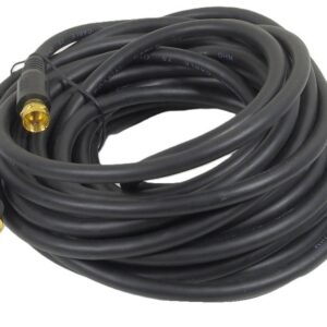 Câble coaxial RG-6 noir - 25 pieds