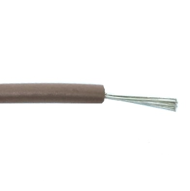Fil 1 conducteur 24 AWG multibrins brun