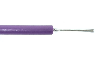 Fil 1 conducteur 24 AWG multibrins violet