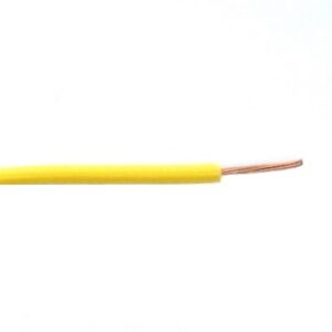 Fil 1 conducteur 22 AWG multibrins jaune