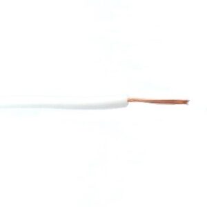 Fil 1 conducteur 22 AWG multibrins blanc