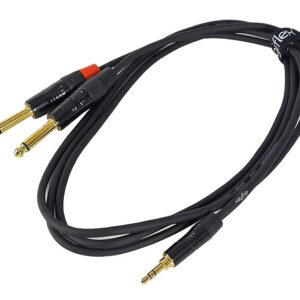 Câble Digiflex 3.5mm stéréo à 2 x 6.3mm mono - 6'