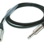 Câble Digiflex 1/4" mâle mono à XLR mâle - 6 pieds