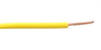 Fil 1 conducteur 20 AWG multibrins jaune